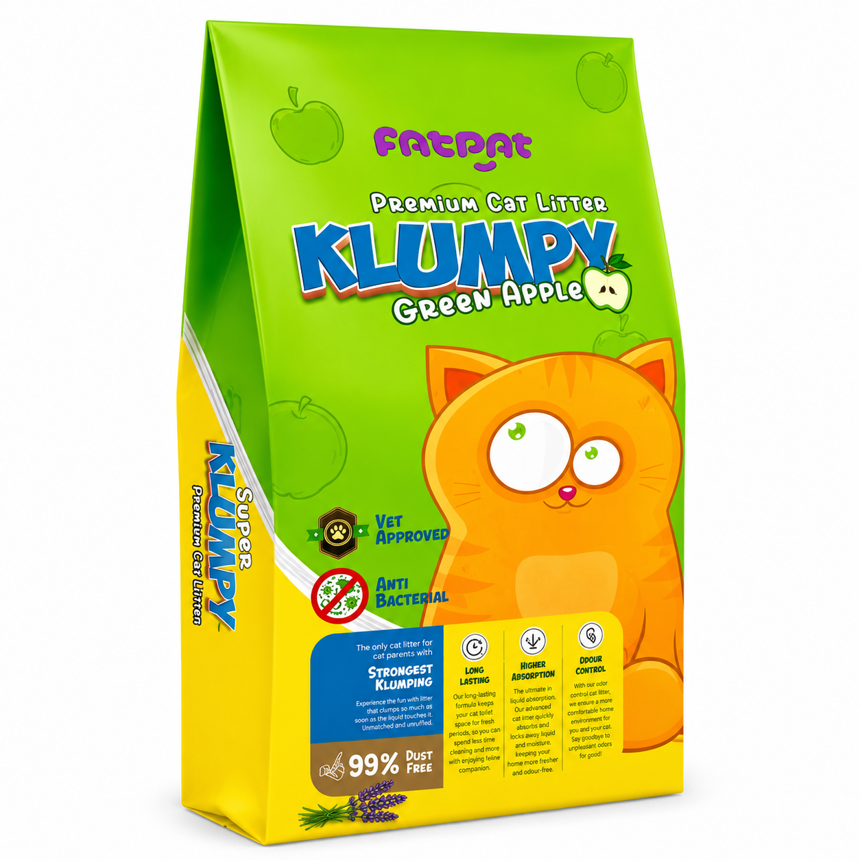 Fatpat Klumpy Green Apple Premium Cat Litter