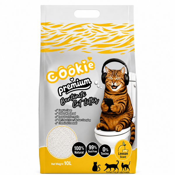 Cookie Premium Bentonite Cat Litter Lemon Scent