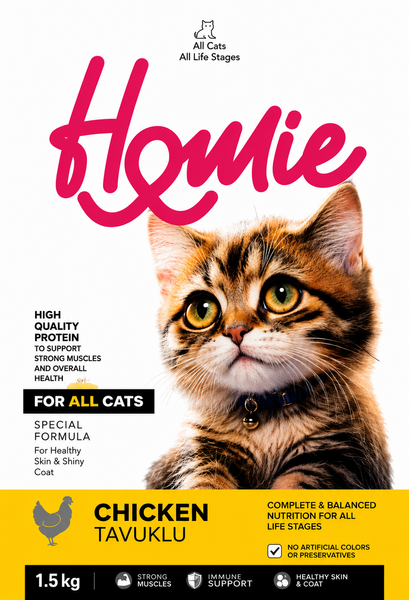 Homie Super Premium Low Grain Kitten And Mother Dry Cat Food – Chicken (Pro38/Fat18)
