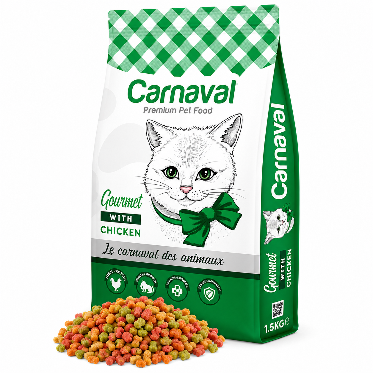 Carnaval Premium Cat Food – Gourmet With Chicken (1.5kg)