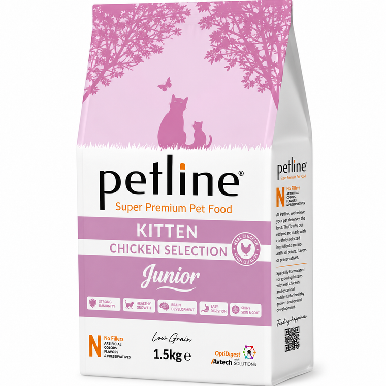 Petline Super Premium Kitten Dry Cat Food – Chicken Selection