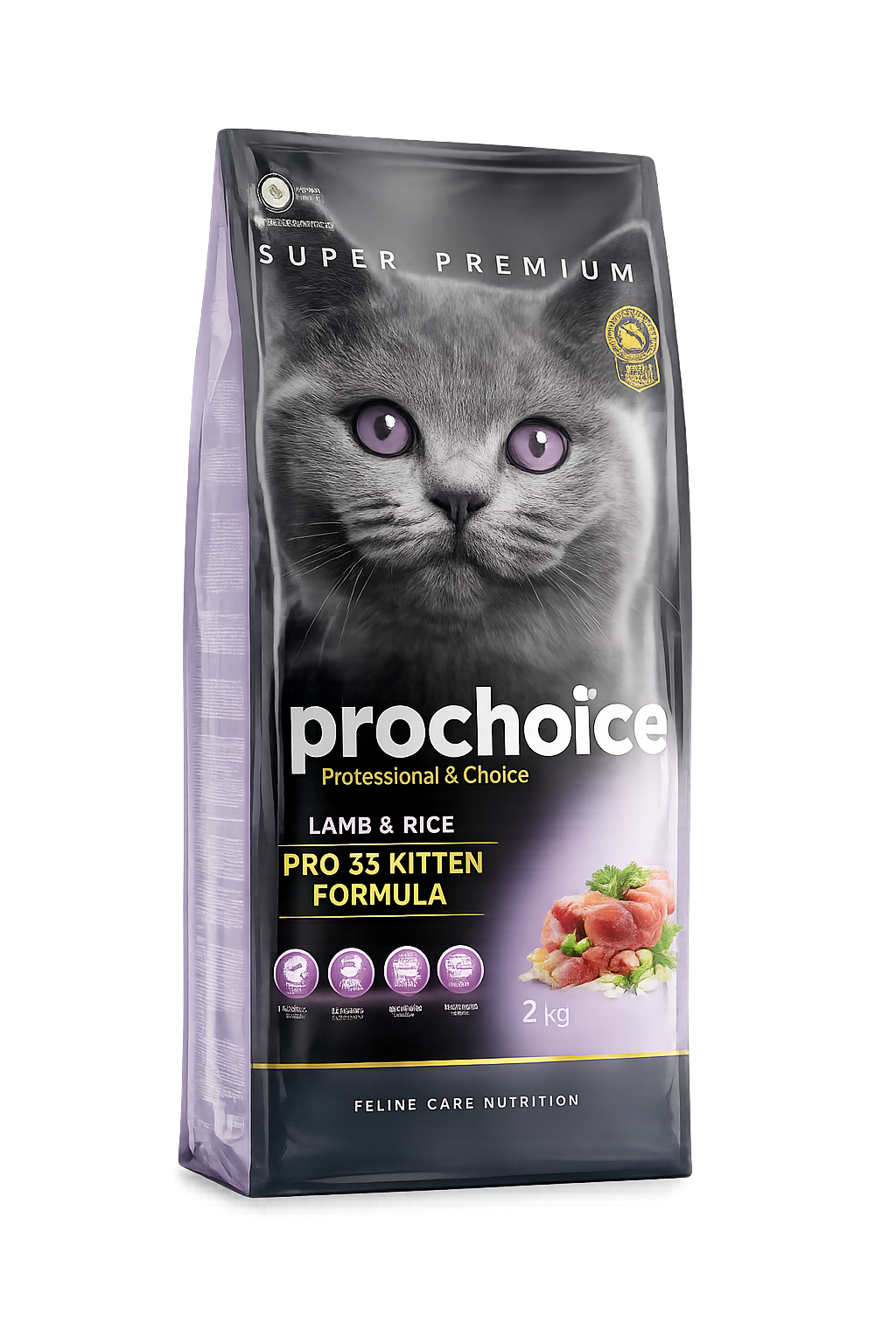 Prochoice Kitten Dry Cat Food-Lamb And Rice