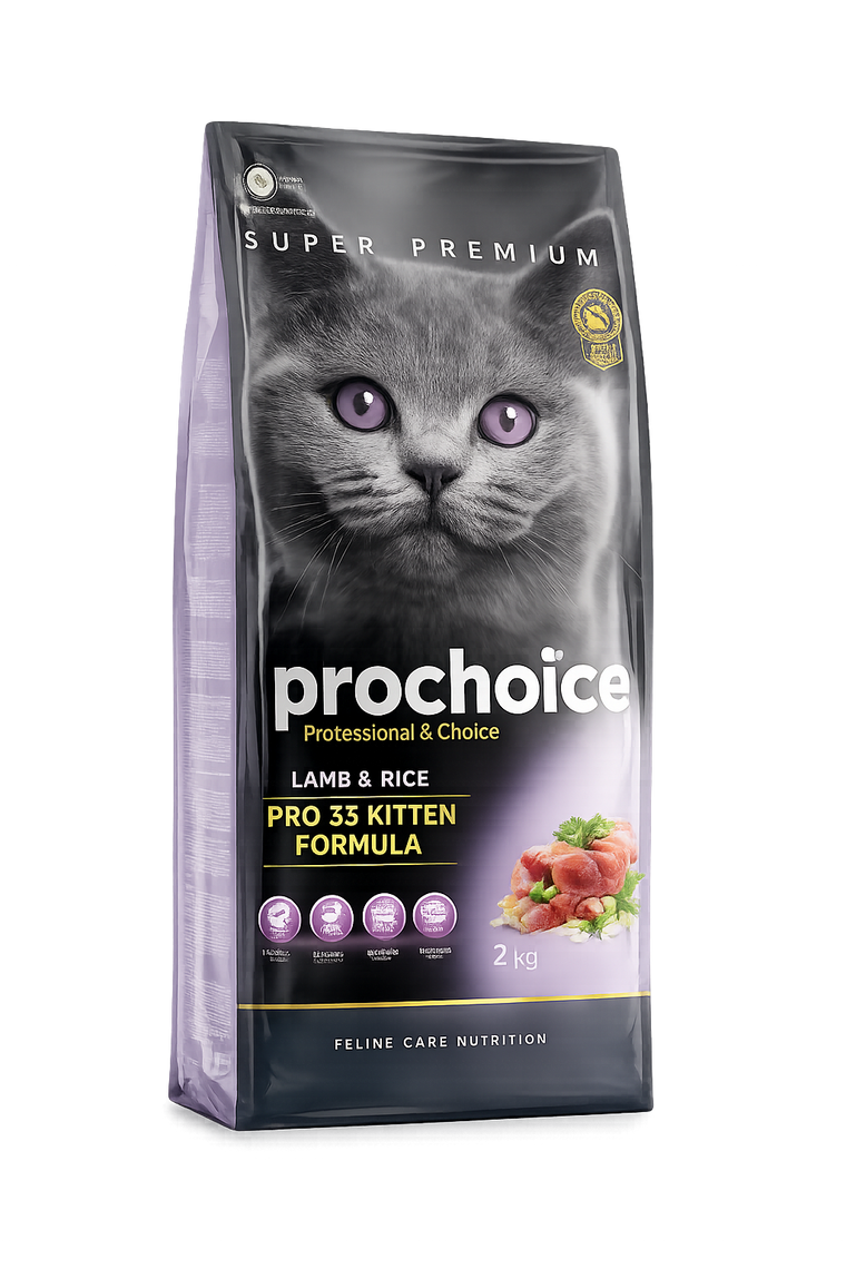 Prochoice Kitten Dry Cat Food-Lamb And Rice