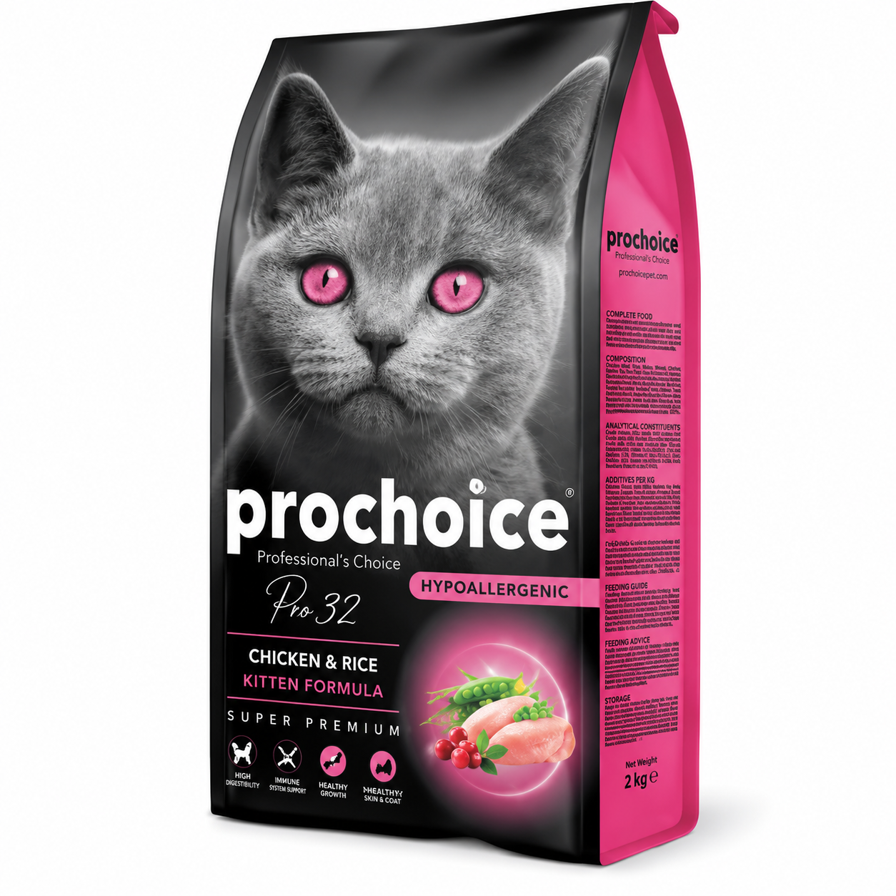 Prochoice Kitten Dry Cat Food-Chicken And Rice