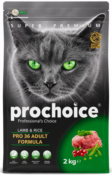 Prochoice Adult Dry Cat Food-Lamb And Rice