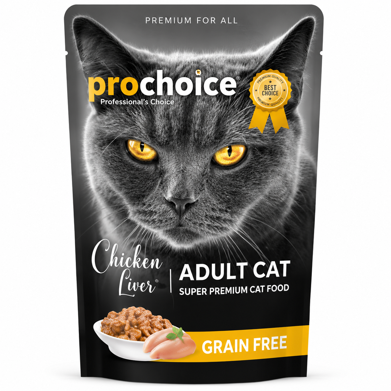 Prochoice Super Premium Wet Food For Adults-Chicken and Liver (85g)