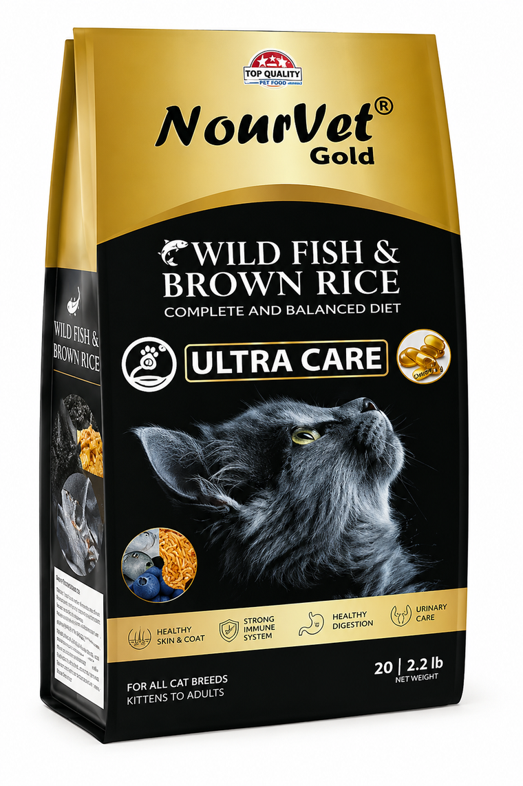 NourVet Gold Ultra Care Cat Food (Wild Fish and Brown Rice)