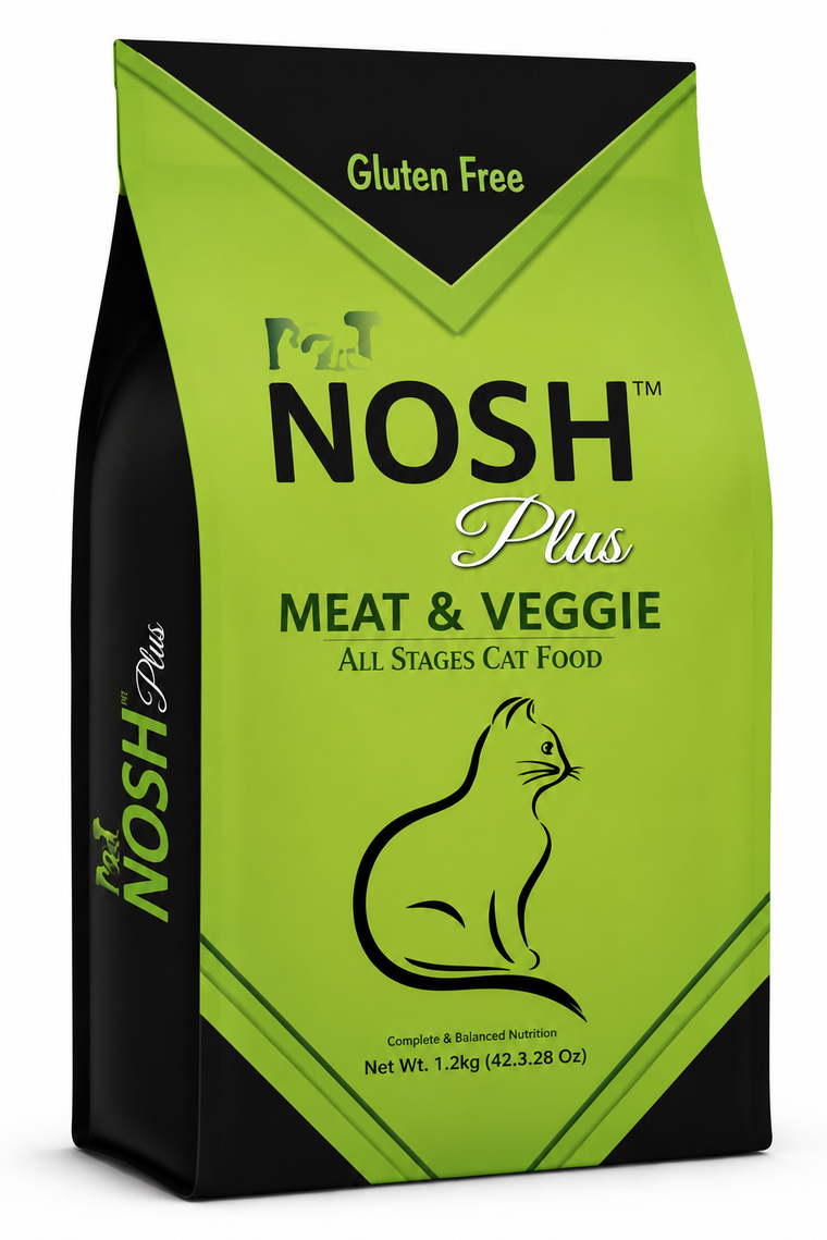 Pet Nosh Plus  Cat Food Meat And Veggie